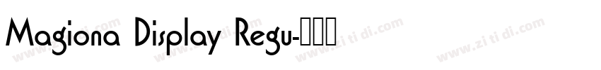 Magiona Display Regu字体转换